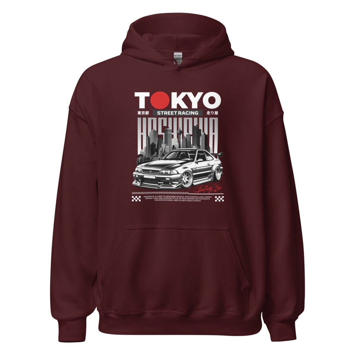 Unisex Hoodie "Tokyo Street Racing 1" - Streetwear - size_range | Black Ursus
