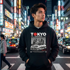 Unisex Hoodie "Tokyo Street Racing 1" - Streetwear - size_range | Black Ursus