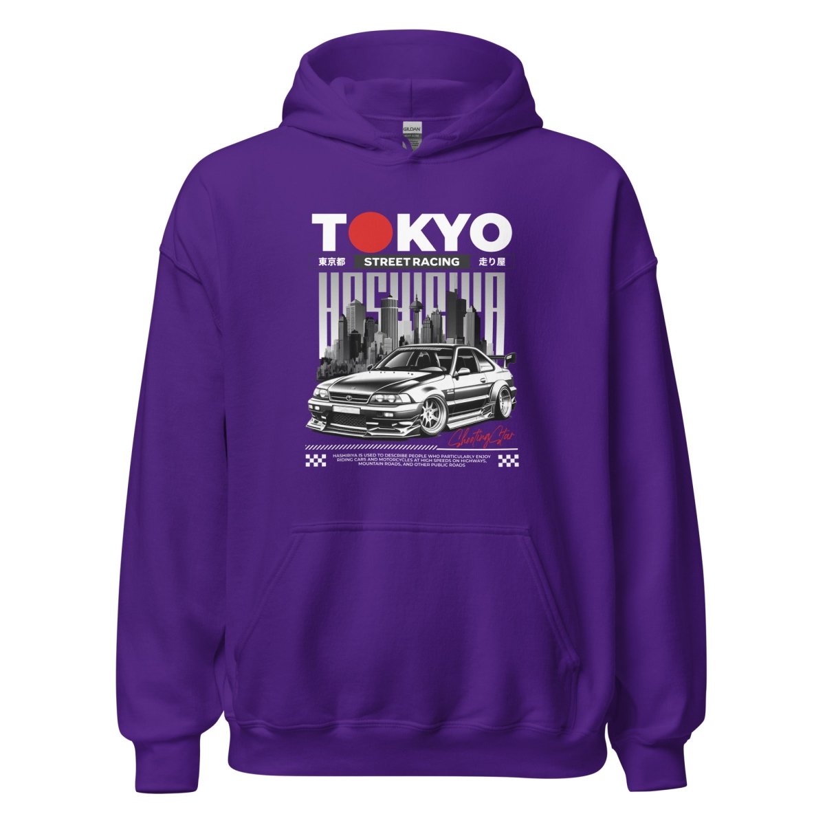 Unisex Hoodie "Tokyo Street Racing 1" - Streetwear - size_range | Black Ursus