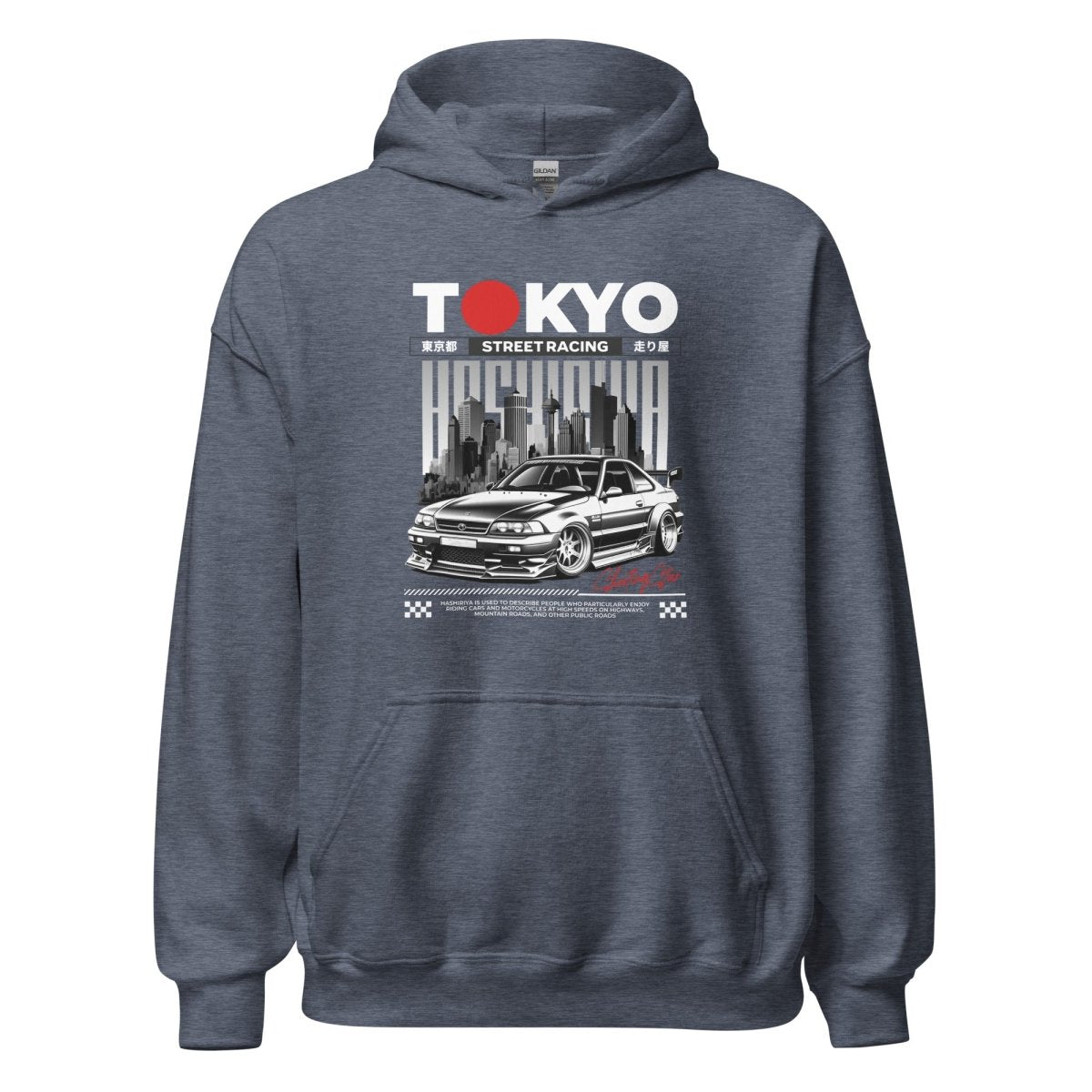 Unisex Hoodie "Tokyo Street Racing 1" - Streetwear - size_range | Black Ursus