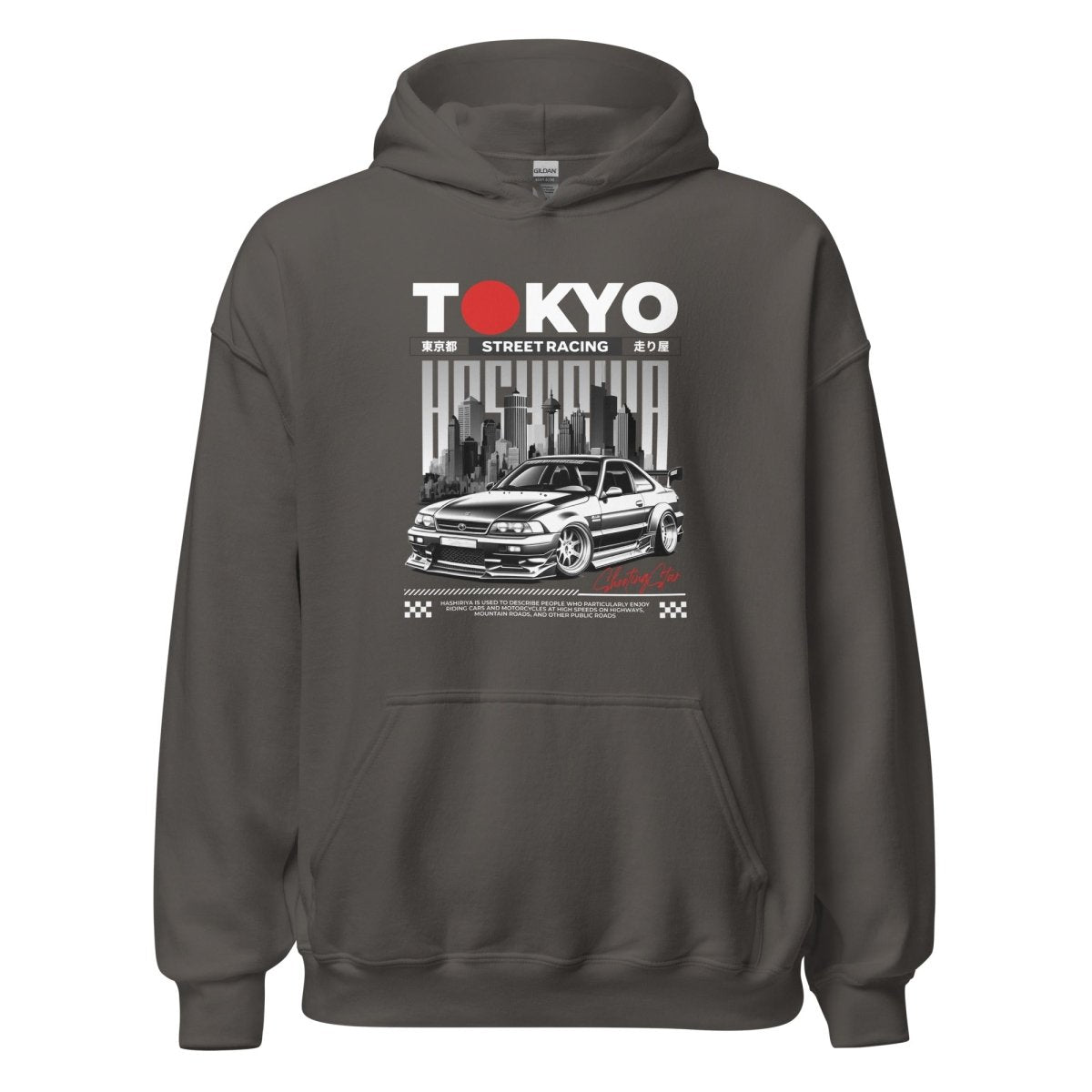 Unisex Hoodie "Tokyo Street Racing 1" - Streetwear - size_range | Black Ursus
