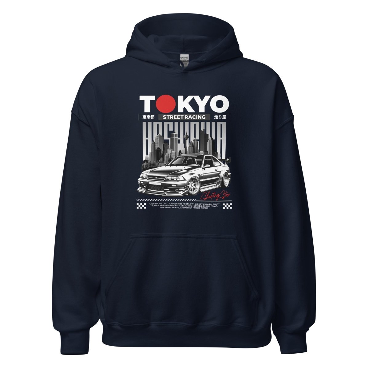 Unisex Hoodie "Tokyo Street Racing 1" - Streetwear - size_range | Black Ursus