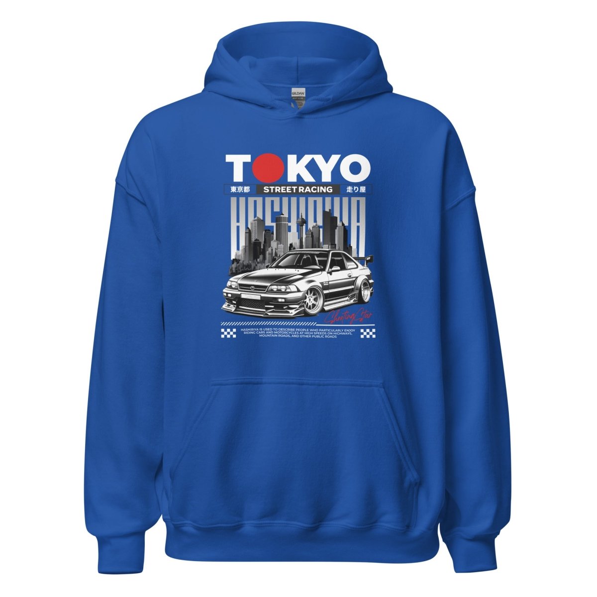 Unisex Hoodie "Tokyo Street Racing 1" - Streetwear - size_range | Black Ursus