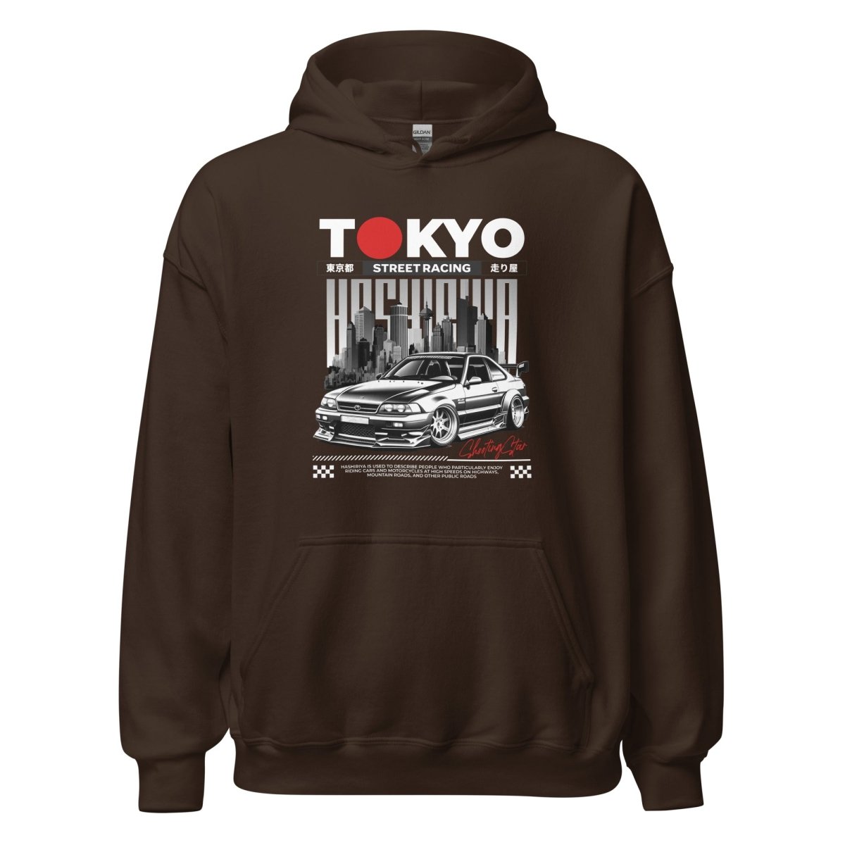 Unisex Hoodie "Tokyo Street Racing 1" - Streetwear - size_range | Black Ursus