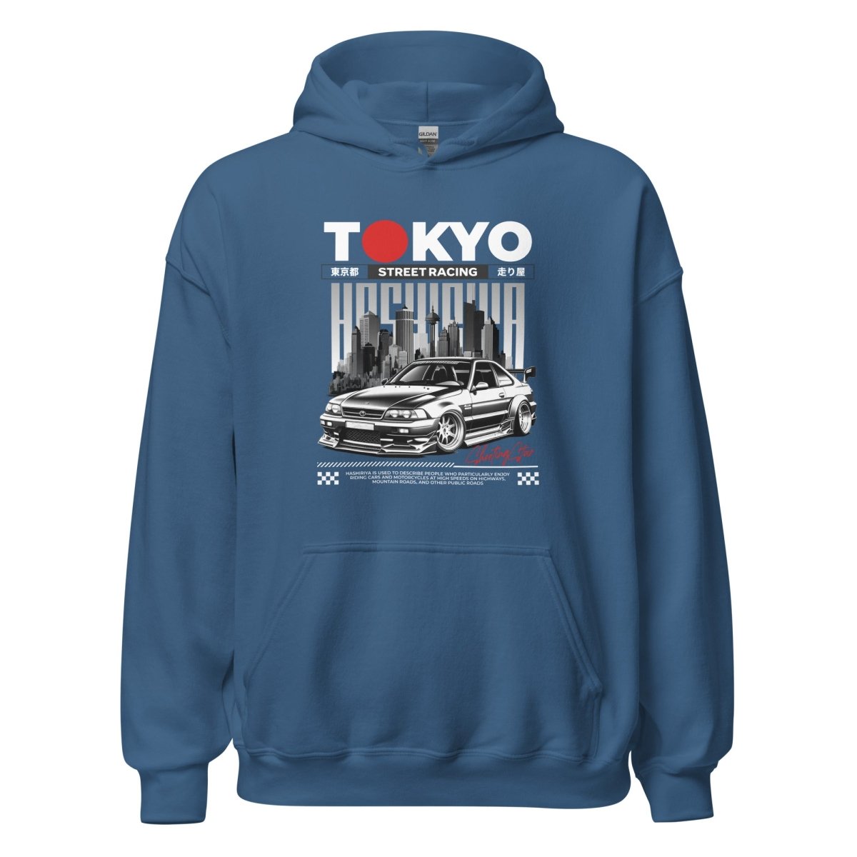 Unisex Hoodie "Tokyo Street Racing 1" - Streetwear - size_range | Black Ursus