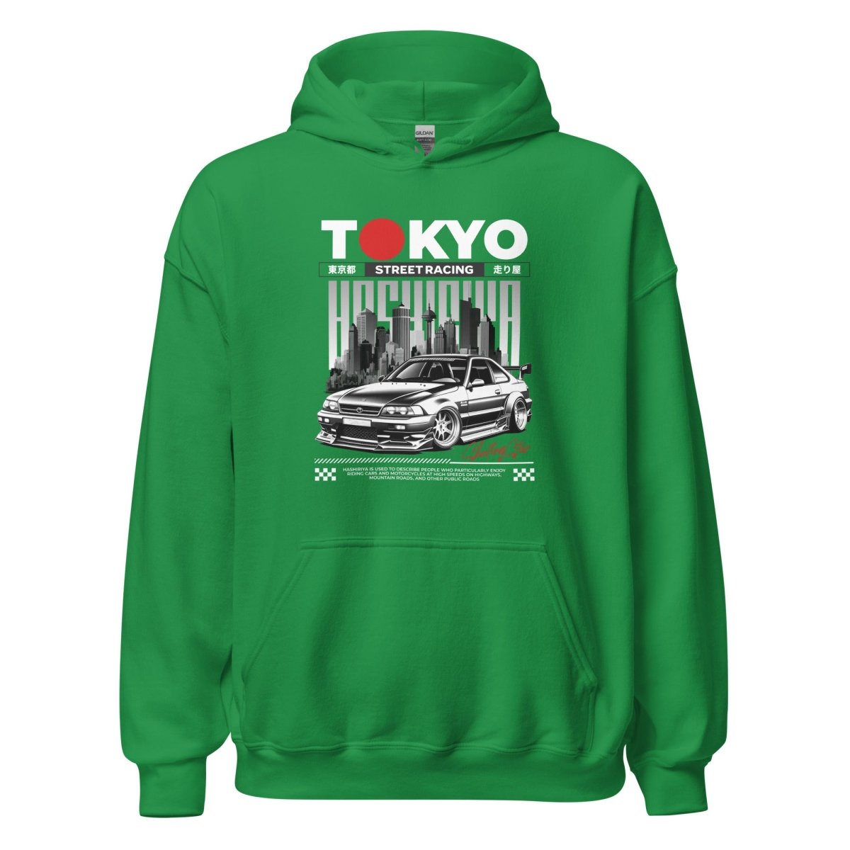 Unisex Hoodie "Tokyo Street Racing 1" - Streetwear - size_range | Black Ursus