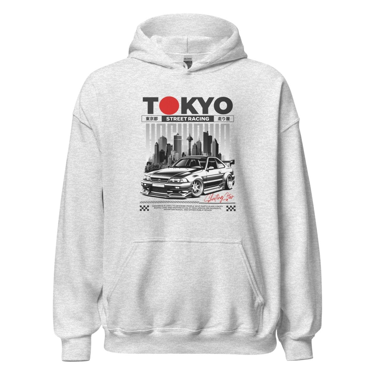 Unisex Hoodie "Tokyo Street Racing 2" - Streetwear - size_range | Black Ursus