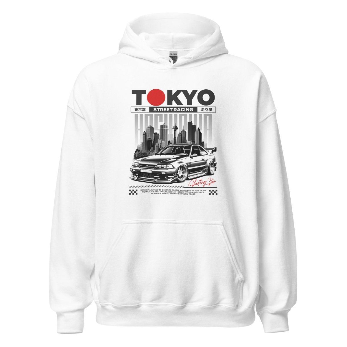 Unisex Hoodie "Tokyo Street Racing 2" - Streetwear - size_range | Black Ursus