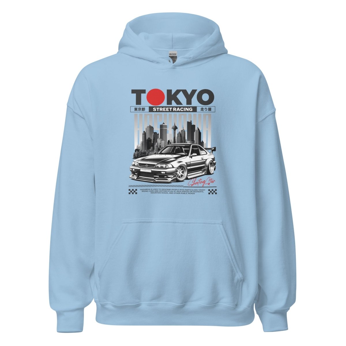 Unisex Hoodie "Tokyo Street Racing 2" - Streetwear - size_range | Black Ursus