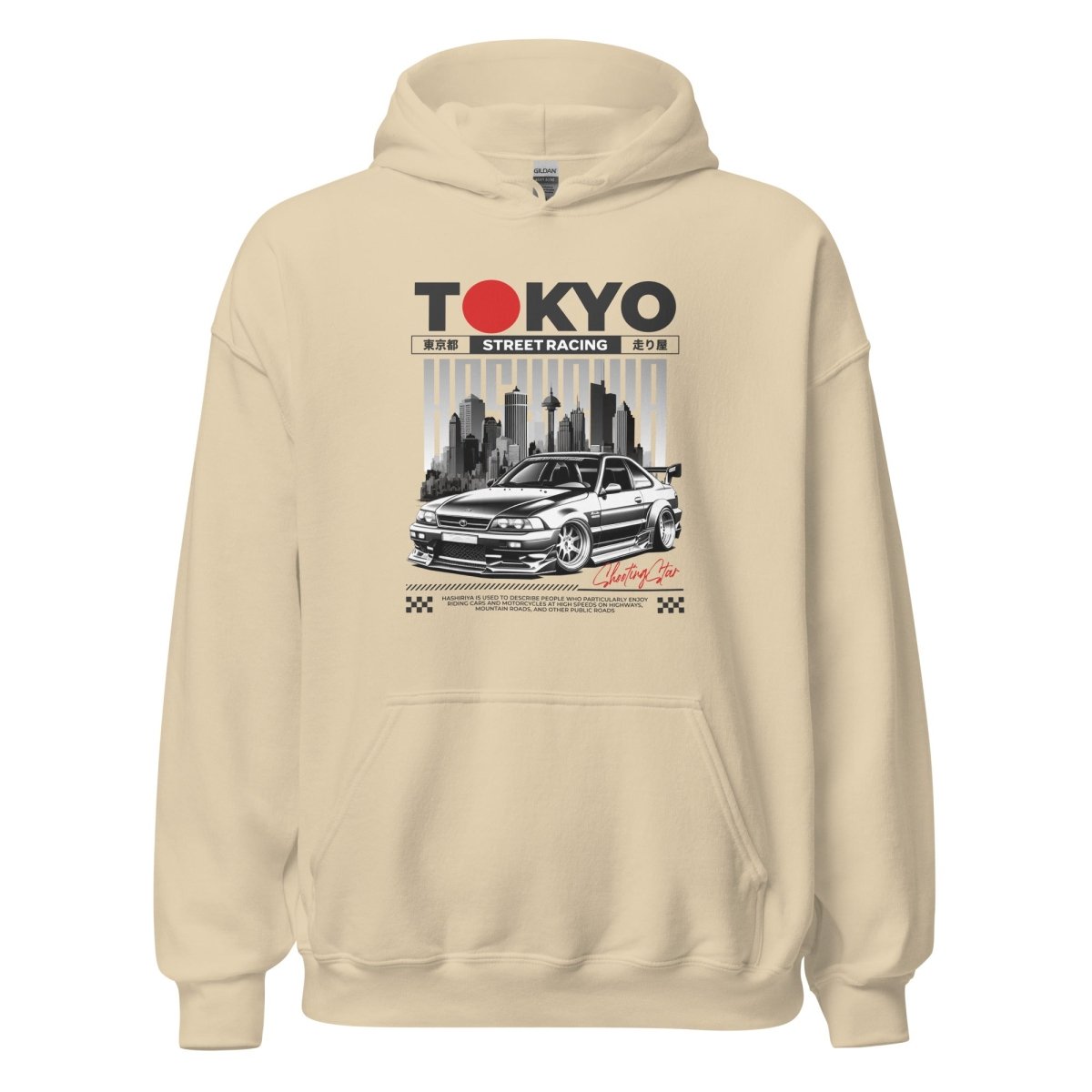 Unisex Hoodie "Tokyo Street Racing 2" - Streetwear - size_range | Black Ursus