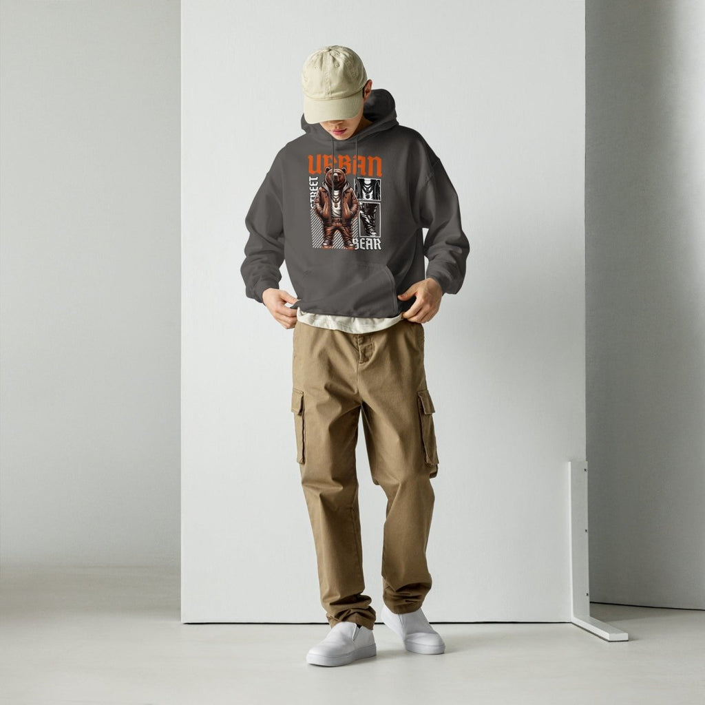 Unisex Hoodie "Urban BEAR" - Black Ursus | Urban Streetwear