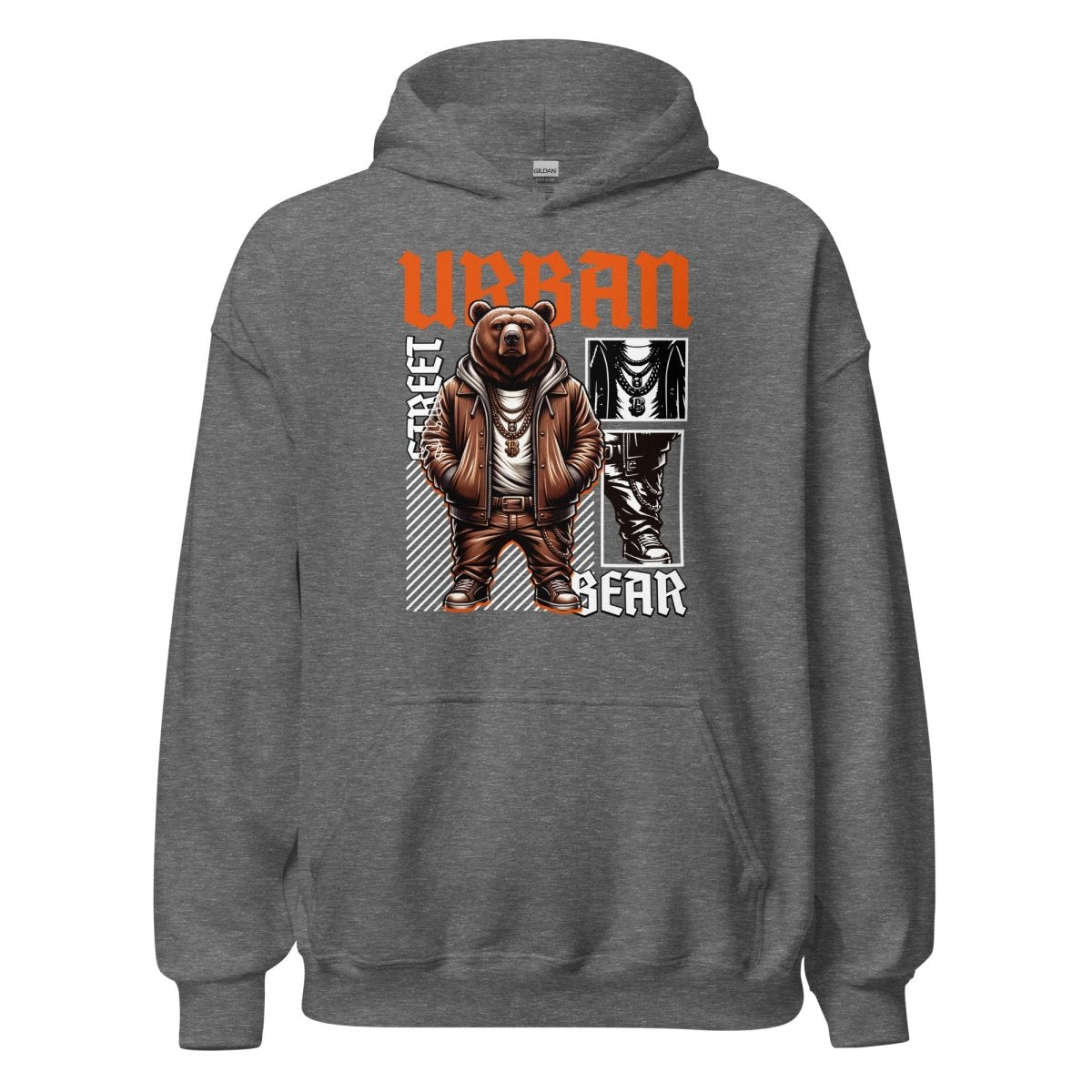 Unisex Hoodie "Urban BEAR" - Black Ursus | Urban Streetwear