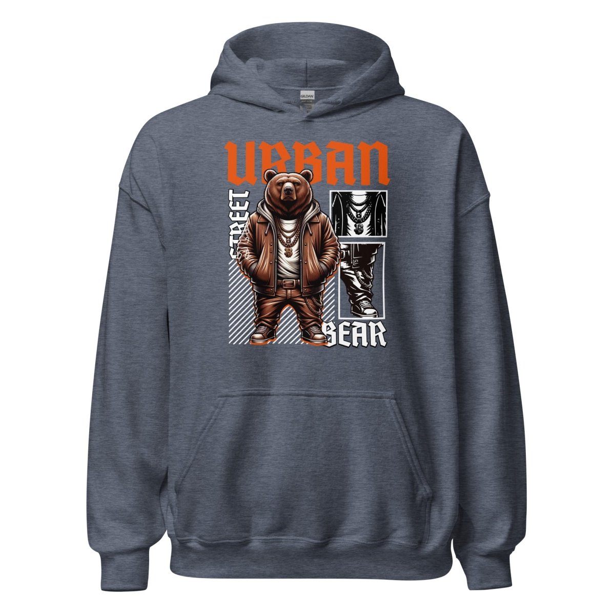 Unisex Hoodie "Urban BEAR" - Black Ursus | Urban Streetwear