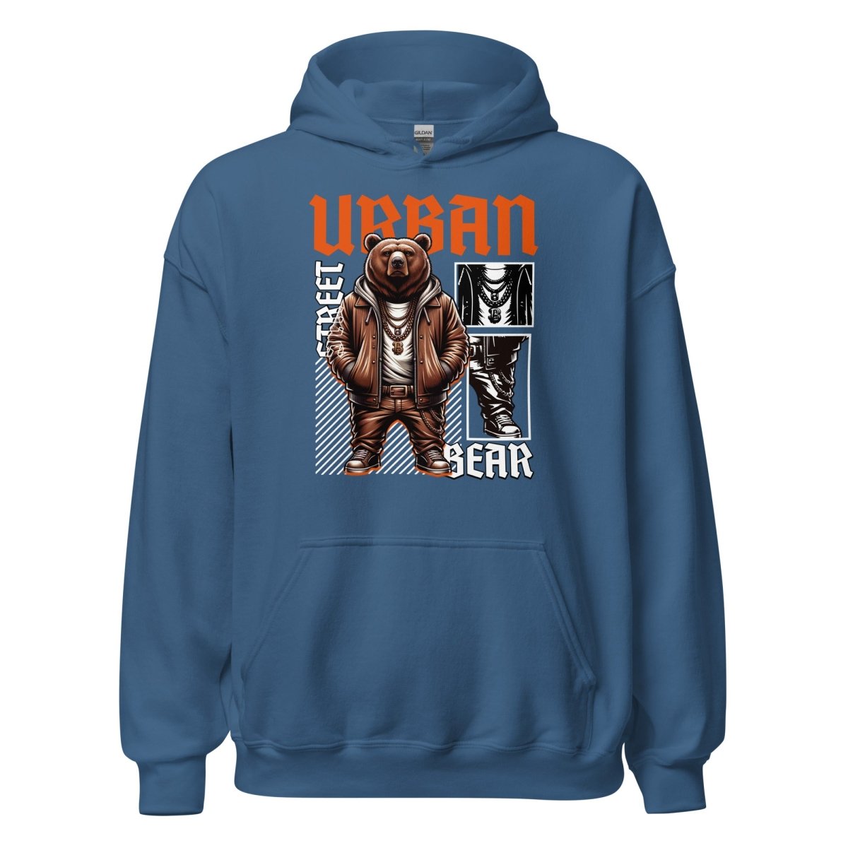 Unisex Hoodie "Urban BEAR" - Black Ursus | Urban Streetwear