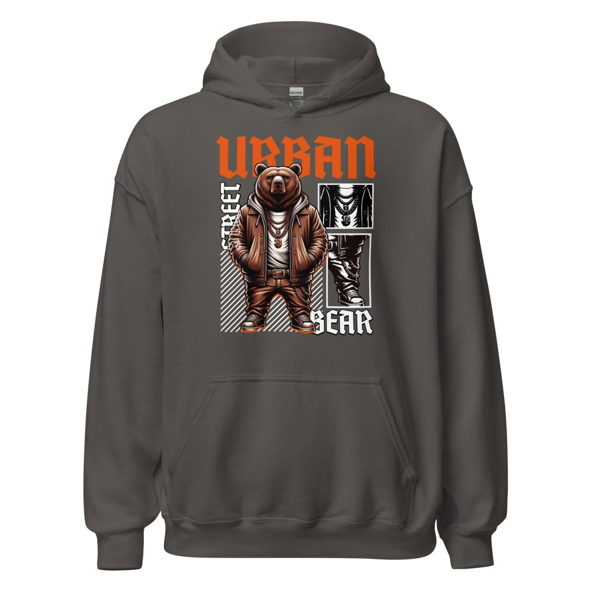 Unisex Hoodie "Urban BEAR" - Black Ursus | Urban Streetwear