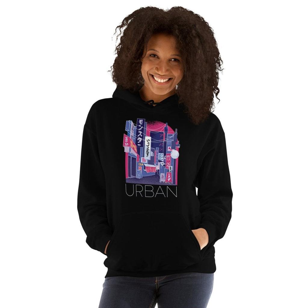 Unisex - Hoodie "URBAN" - Streetwear - size_range | Black Ursus