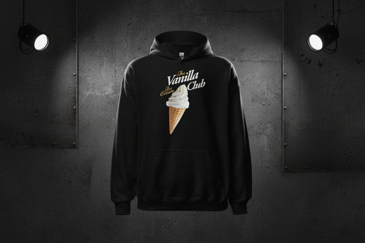 Unisex - Hoodie "Vanilla Club" - Black Ursus | Urban Streetwear