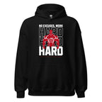 Unisex Hoodie " Work Hard" - Streetwear - size_range | Black Ursus