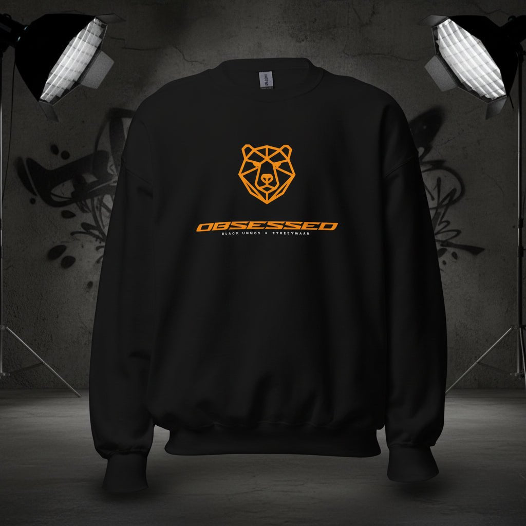 Unisex OBSESSED Sweatshirt - Black Ursus | Urban Streetwear