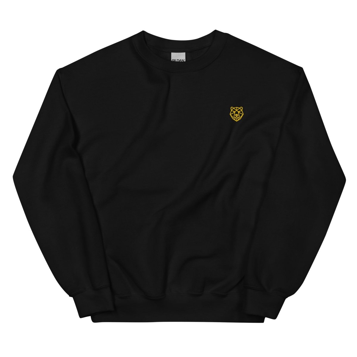 Unisex Swearshirt "Devil" mit hochwertigem Logo - Stick in Farbe Gold - Black Ursus | Urban Streetwear