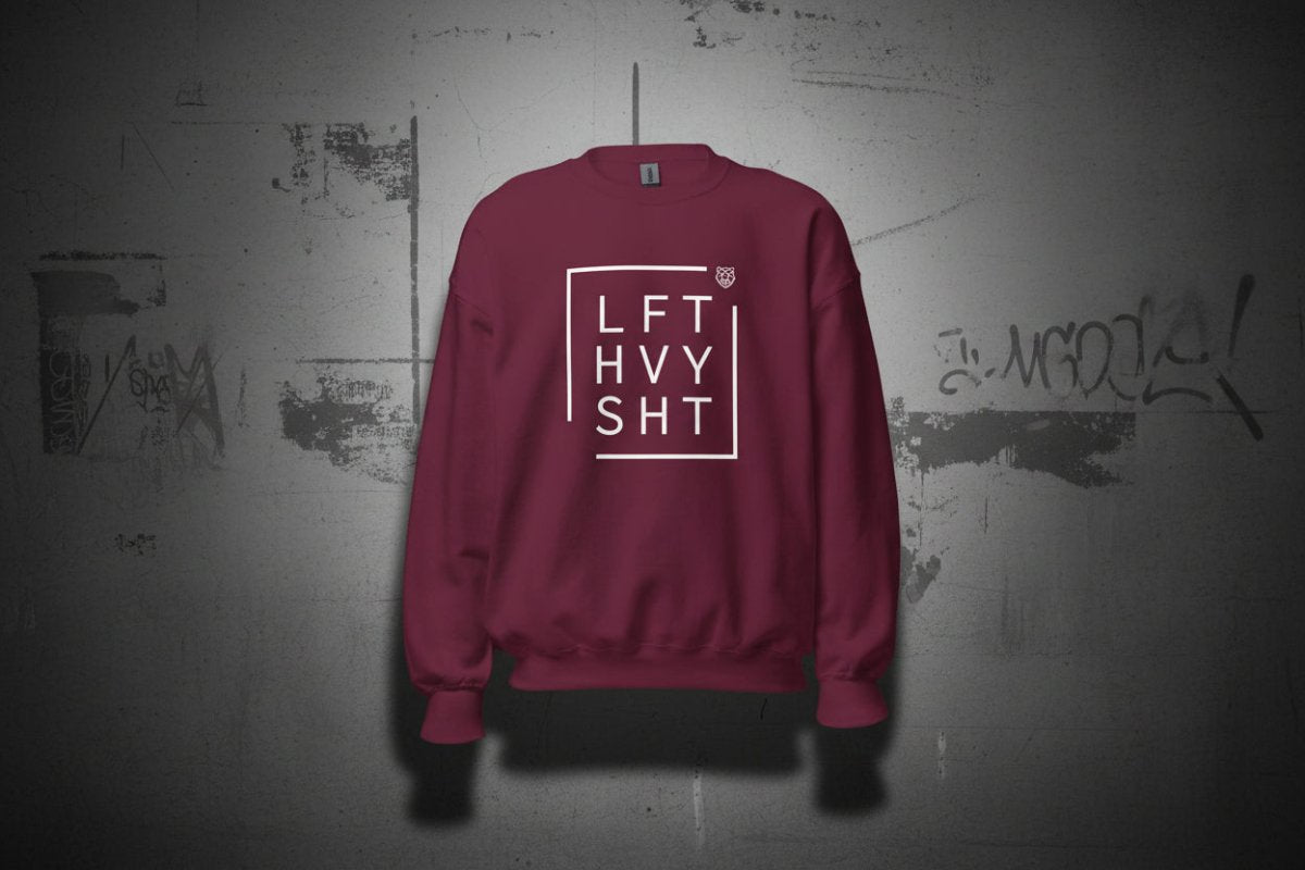Unisex Swearshirt "LFT HVY SHT" - Black Ursus | Urban Streetwear