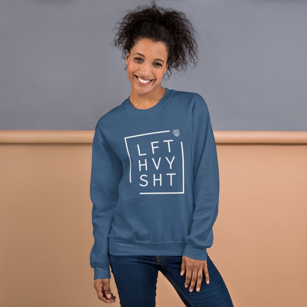 Unisex Swearshirt "LFT HVY SHT" - Black Ursus | Urban Streetwear
