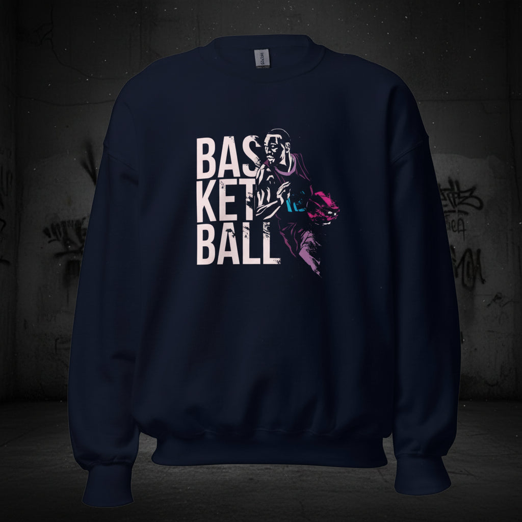 Unisex Sweatshirt "Basketball Action" - Black Ursus | Urban Streetwear