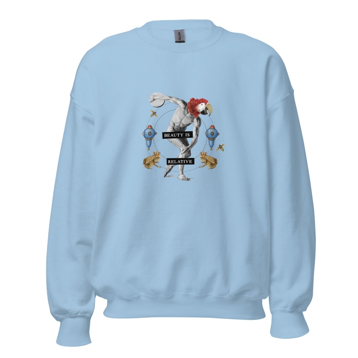 Unisex Sweatshirt „Beauty is relative“ - Streetwear - size_range | Black Ursus