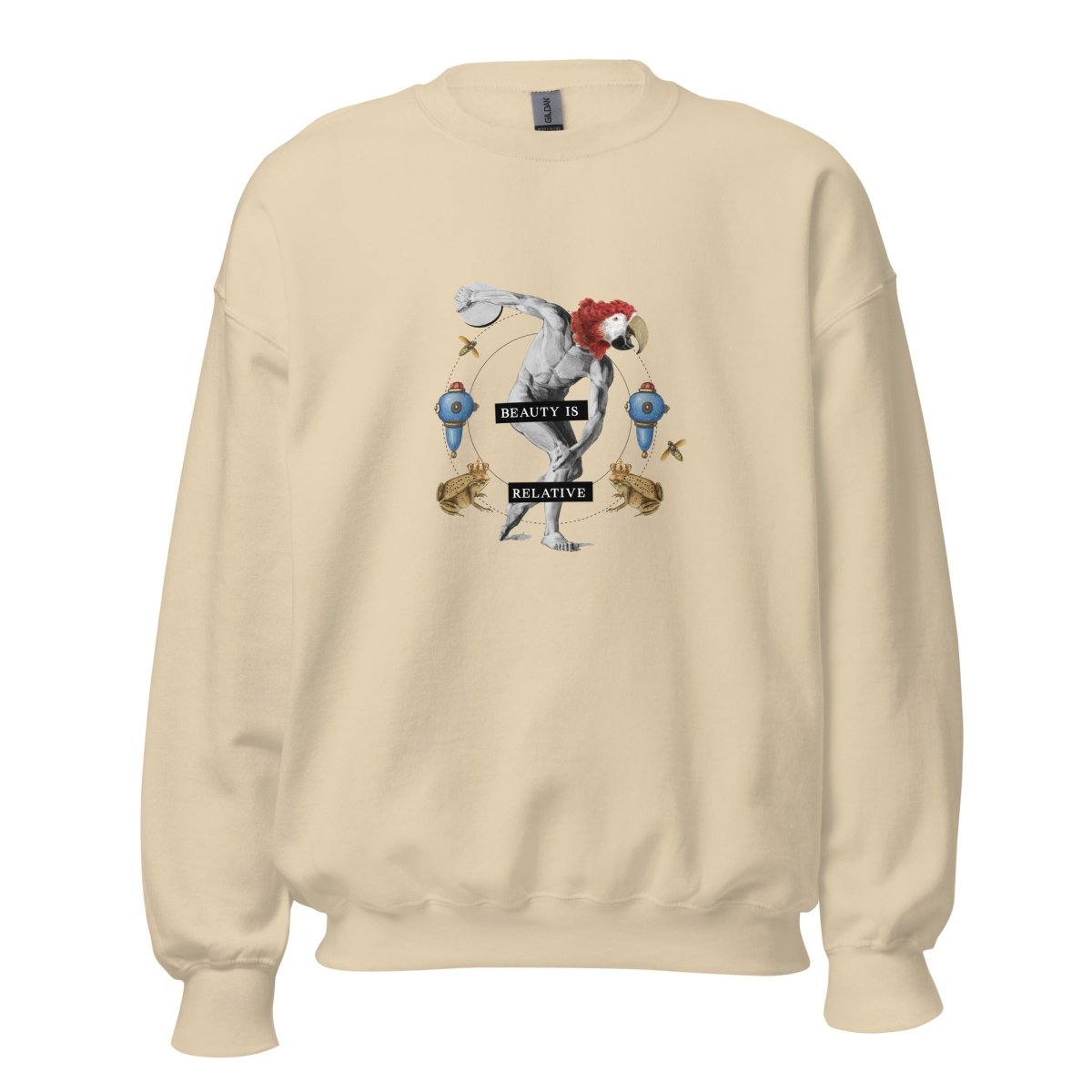 Unisex Sweatshirt „Beauty is relative“ - Streetwear - size_range | Black Ursus