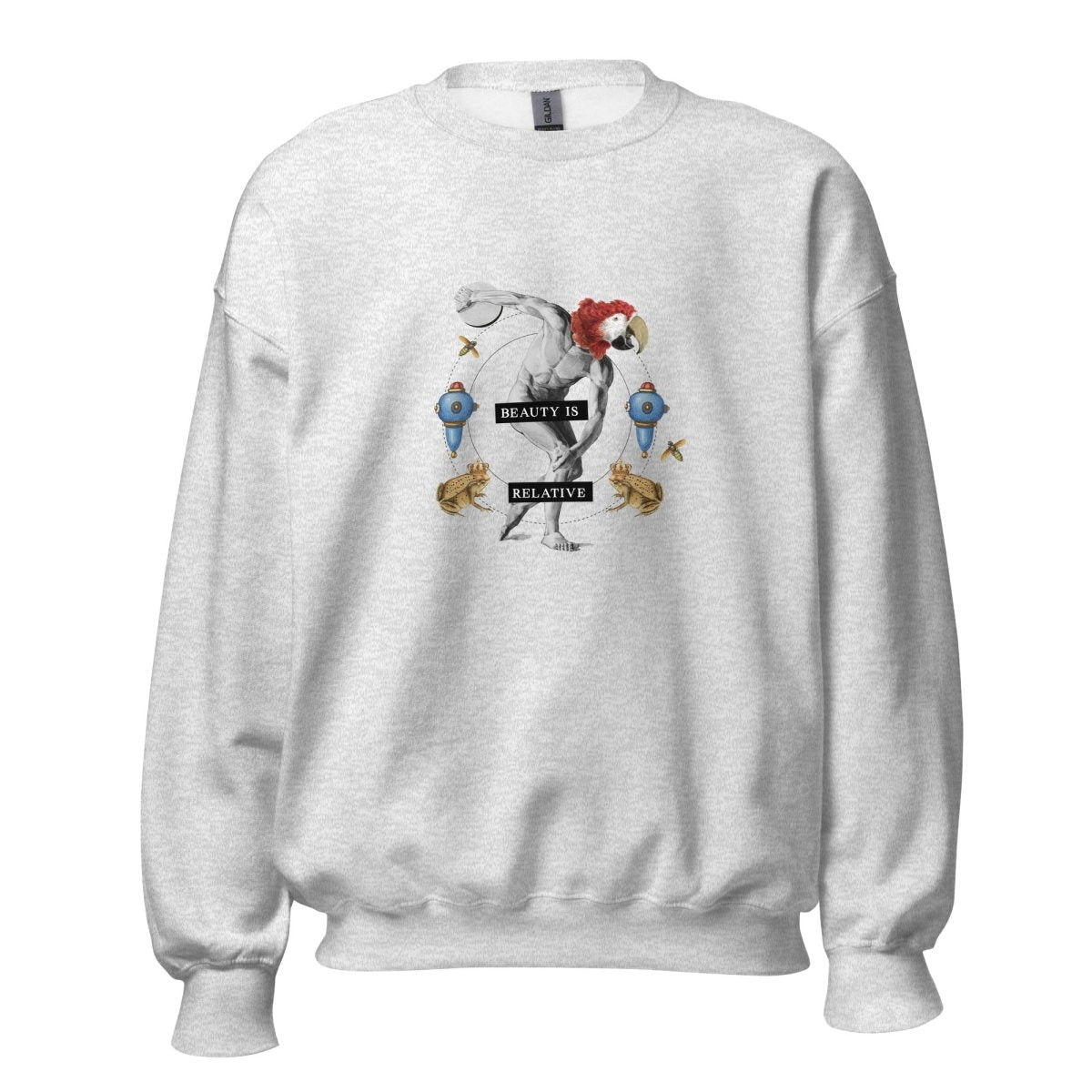 Unisex Sweatshirt „Beauty is relative“ - Streetwear - size_range | Black Ursus