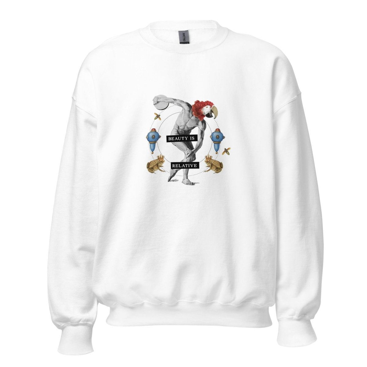 Unisex Sweatshirt „Beauty is relative“ - Streetwear - size_range | Black Ursus