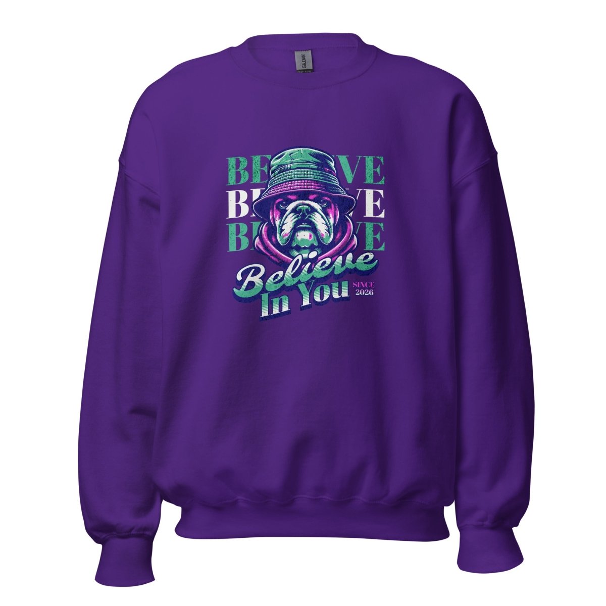Unisex Sweatshirt "Believe In You Bulldog" - Black Ursus | Urban Streetwear