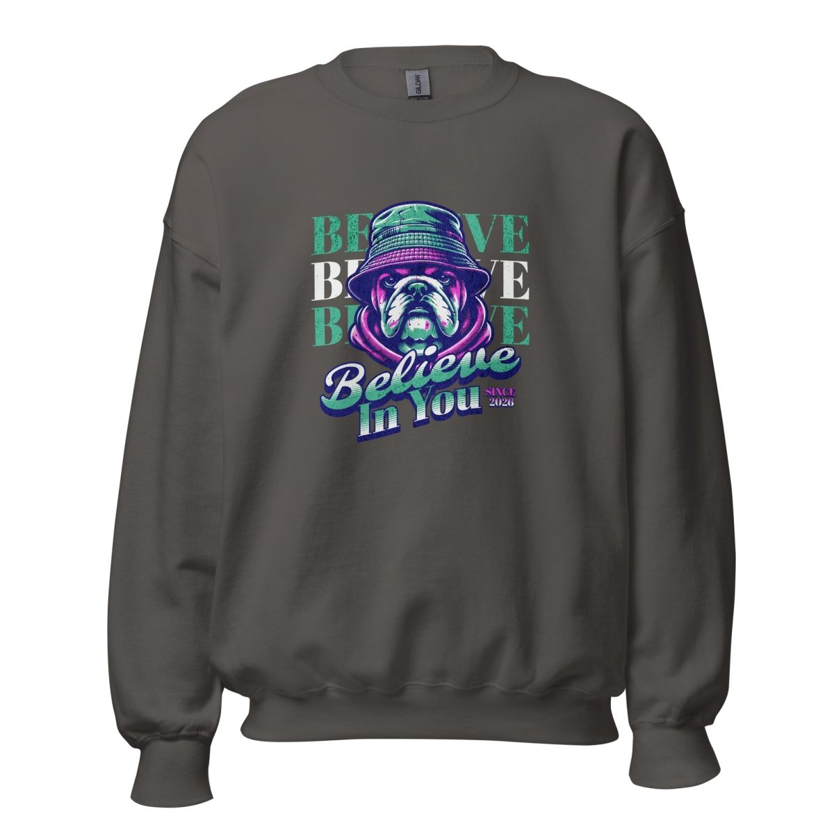Unisex Sweatshirt "Believe In You Bulldog" - Black Ursus | Urban Streetwear