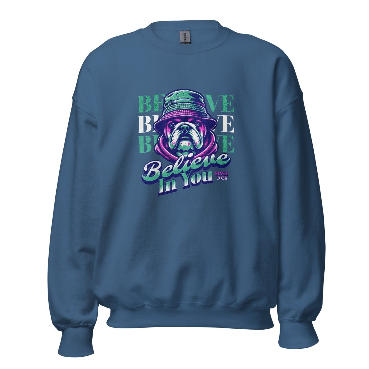 Unisex Sweatshirt "Believe In You Bulldog" - Black Ursus | Urban Streetwear