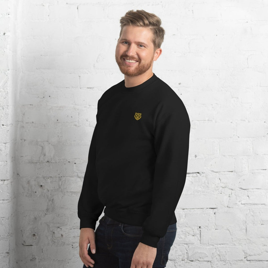 Unisex Sweatshirt "Black Ursus" mit hochwertigem Logo - Stick in Farbe Gold - Streetwear - size_range | Black Ursus