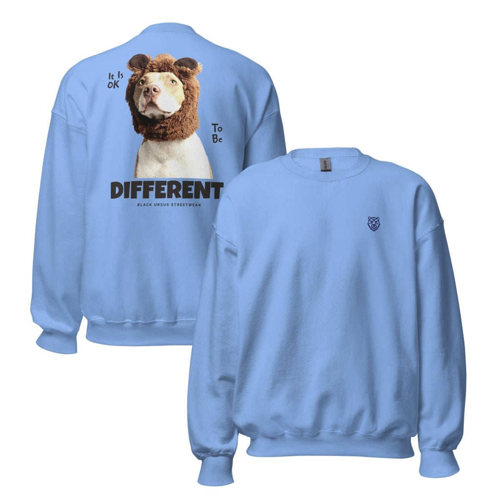 Unisex Sweatshirt "Different" mit hochwertigem Logo - Stick in Navy Blau - Streetwear - size_range | Black Ursus