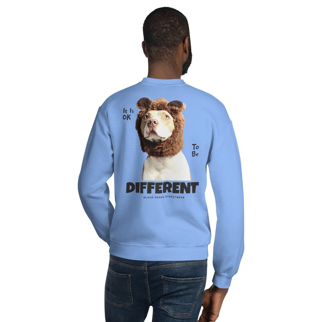 Unisex Sweatshirt "Different" mit hochwertigem Logo - Stick in Navy Blau - Streetwear - size_range | Black Ursus