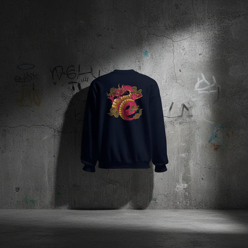 Streetwear Sweatshirt "Dragon" – Premium Stick Gold, S–5XL | Black Ursus - Streetwear - size_range | Black Ursus