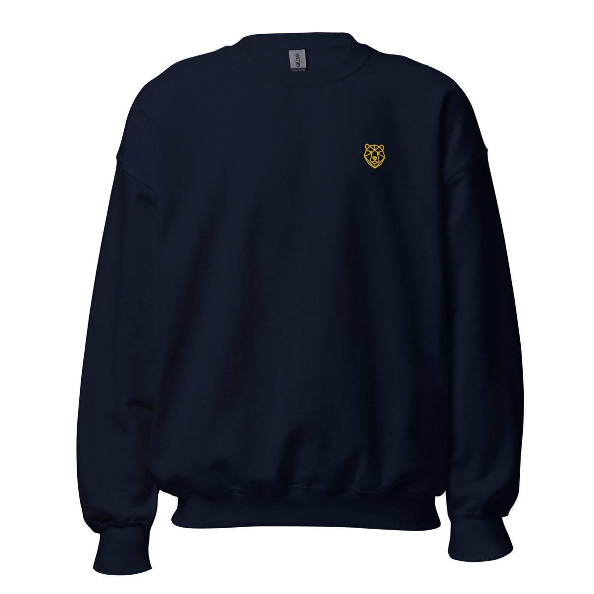 Unisex Sweatshirt "Dragon" mit hochwertigem Logo - Stick in Farbe Gold - Black Ursus | Urban Streetwear