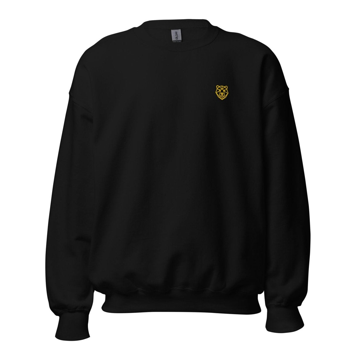 Unisex Sweatshirt "Dragon" mit hochwertigem Logo - Stick in Farbe Gold - Black Ursus | Urban Streetwear