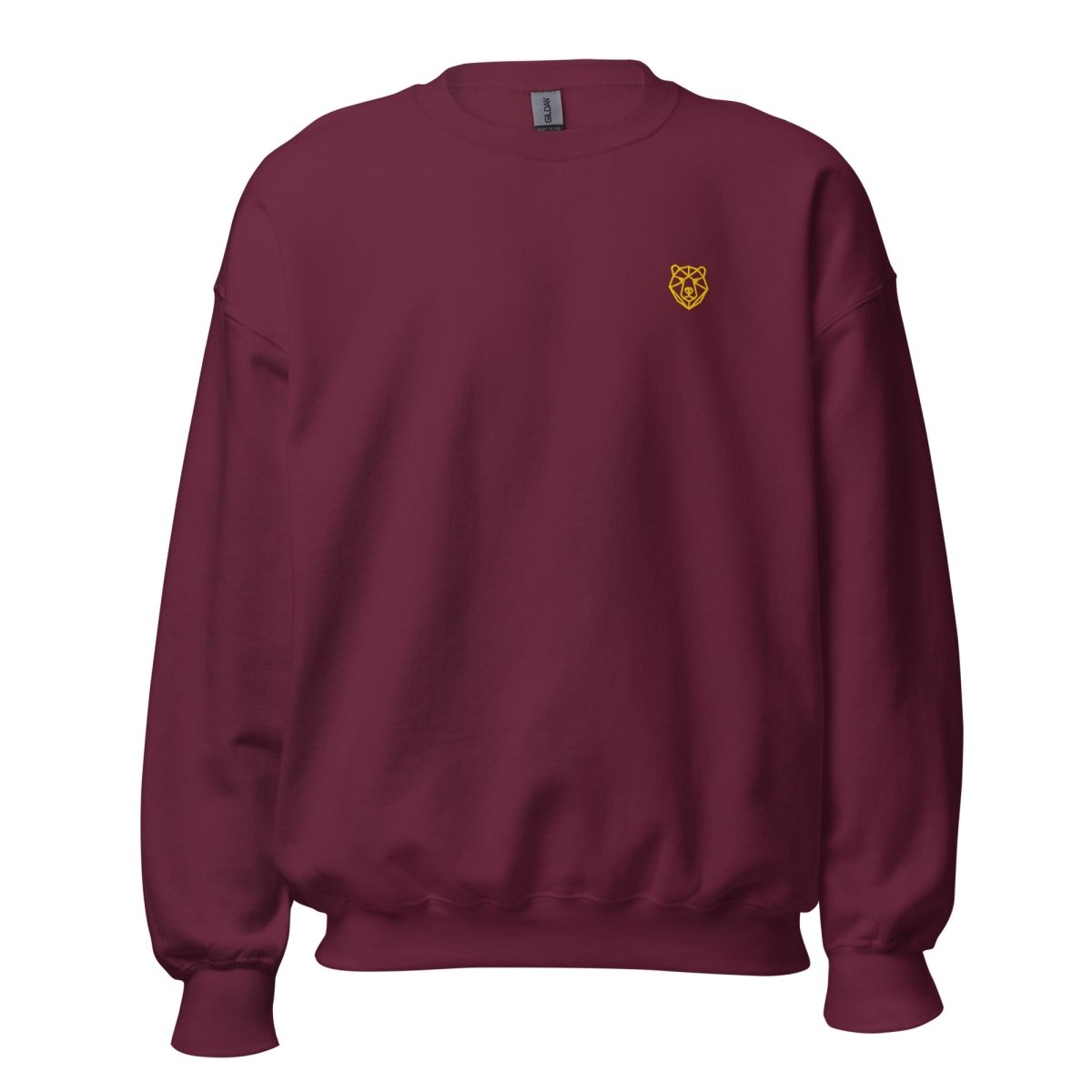 Unisex Sweatshirt "Dragon" mit hochwertigem Logo - Stick in Farbe Gold - Black Ursus | Urban Streetwear