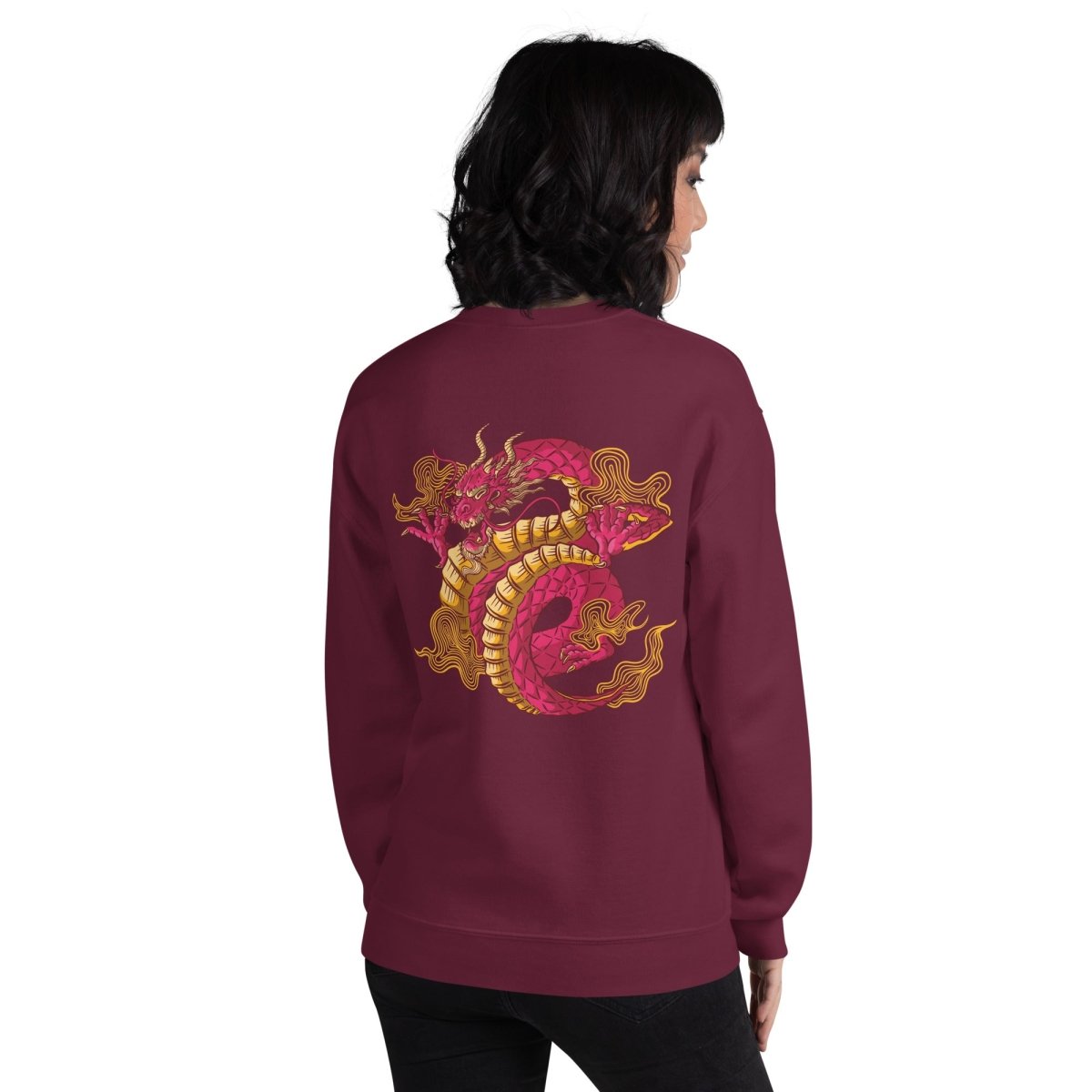 Streetwear Sweatshirt "Dragon" – Premium Stick Gold, S–5XL | Black Ursus - Streetwear - size_range | Black Ursus