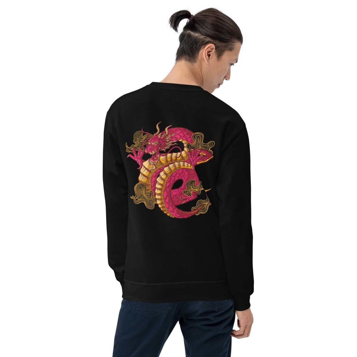 Streetwear Sweatshirt "Dragon" – Premium Stick Gold, S–5XL | Black Ursus - Streetwear - size_range | Black Ursus