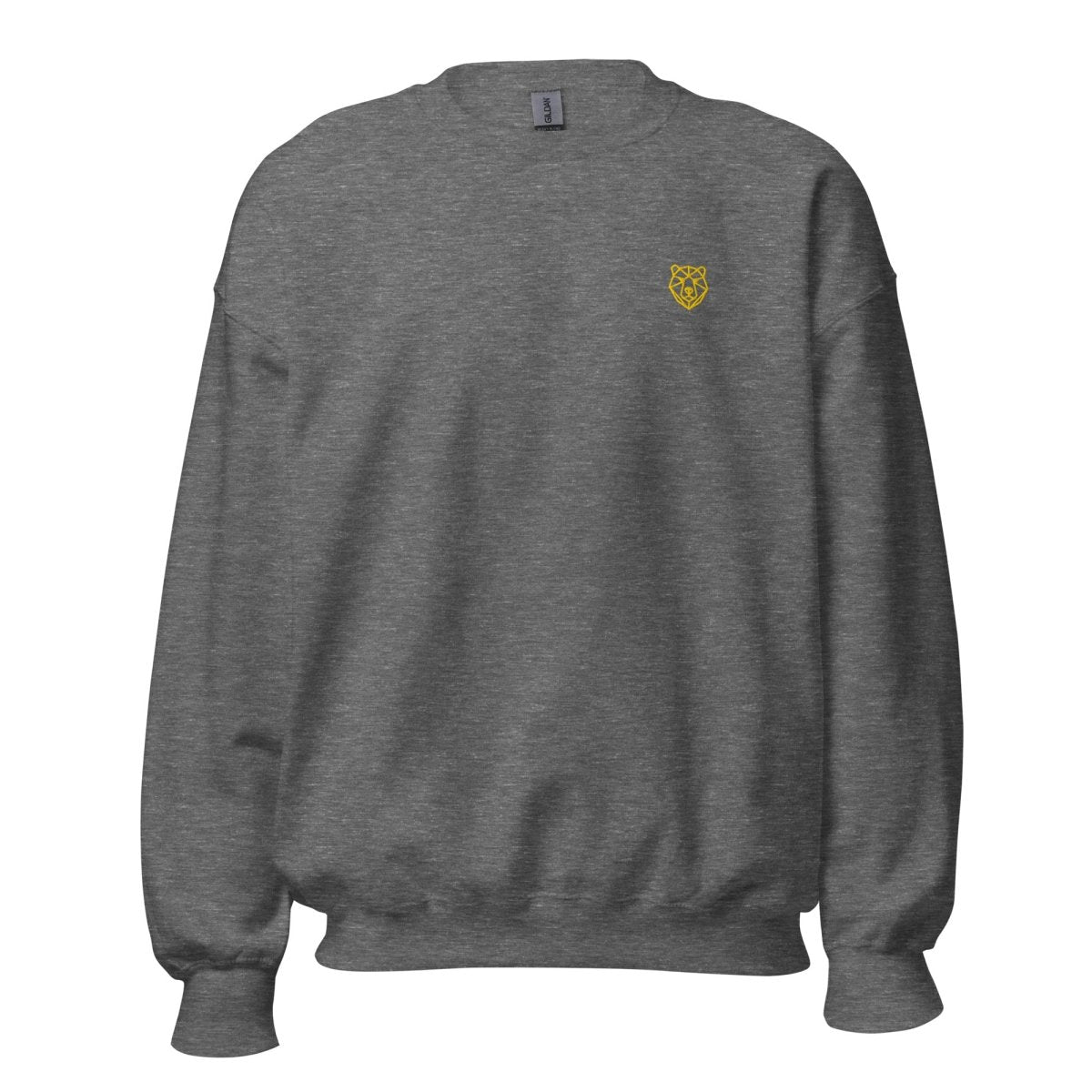 Unisex Sweatshirt "Dragon" mit hochwertigem Logo - Stick in Farbe Gold - Black Ursus | Urban Streetwear