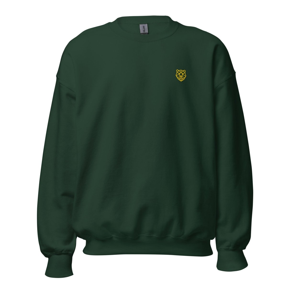 Unisex Sweatshirt "Dragon" mit hochwertigem Logo - Stick in Farbe Gold - Black Ursus | Urban Streetwear