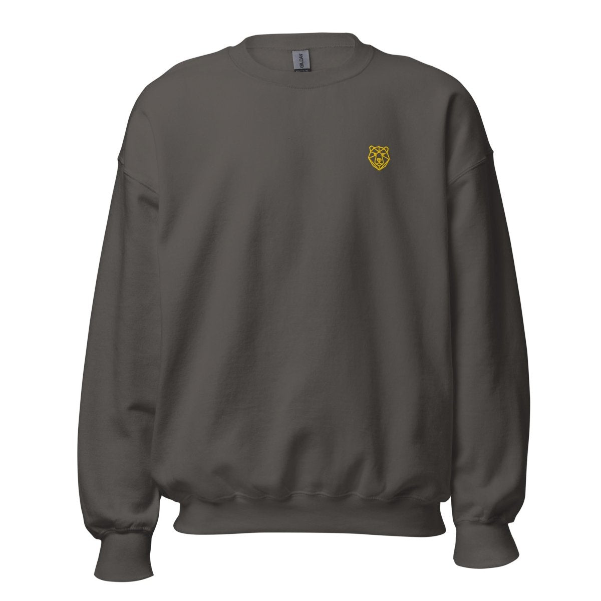 Unisex Sweatshirt "Dragon" mit hochwertigem Logo - Stick in Farbe Gold - Black Ursus | Urban Streetwear