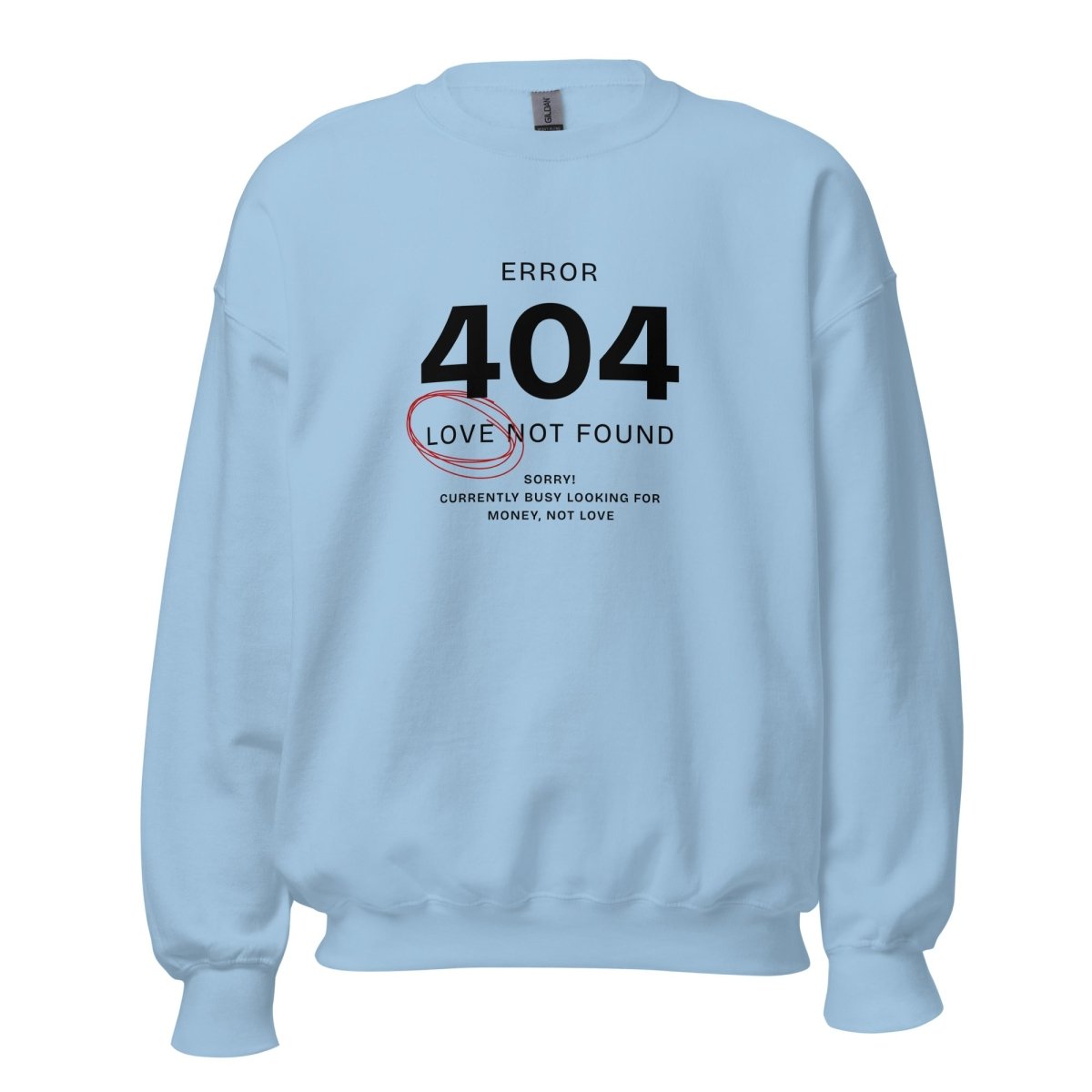 Unisex Sweatshirt „Error 404“ - Black Ursus | Urban Streetwear