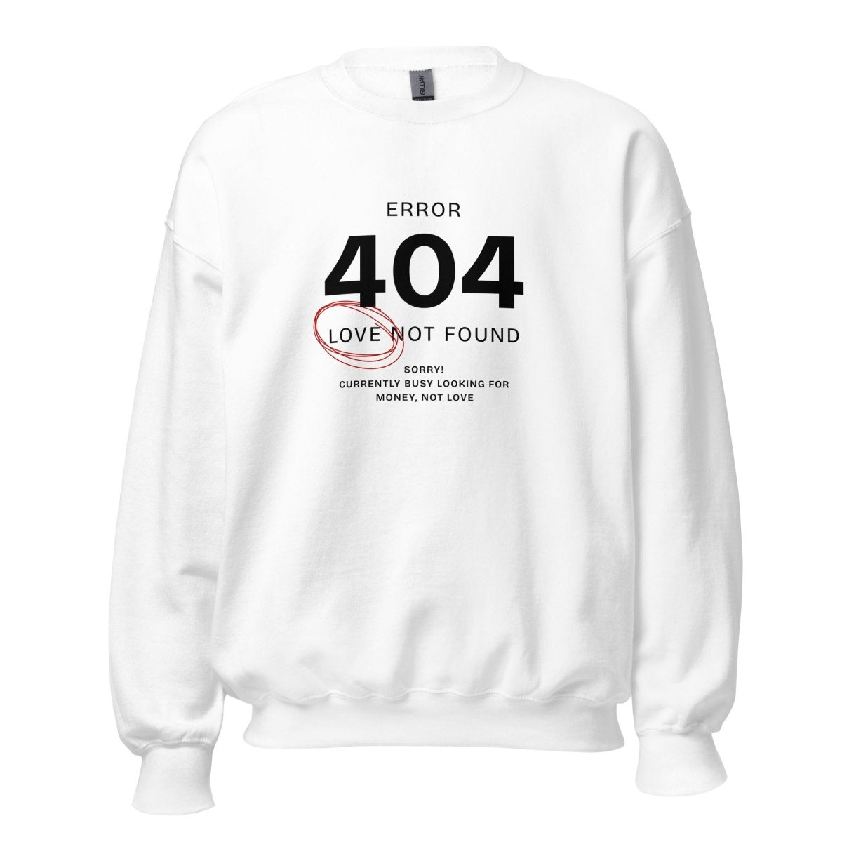 Unisex Sweatshirt „Error 404“ - Black Ursus | Urban Streetwear
