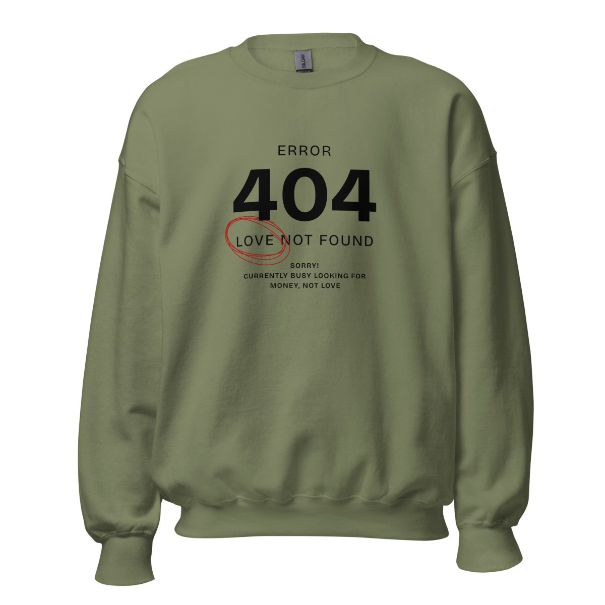 Unisex Sweatshirt „Error 404“ - Black Ursus | Urban Streetwear