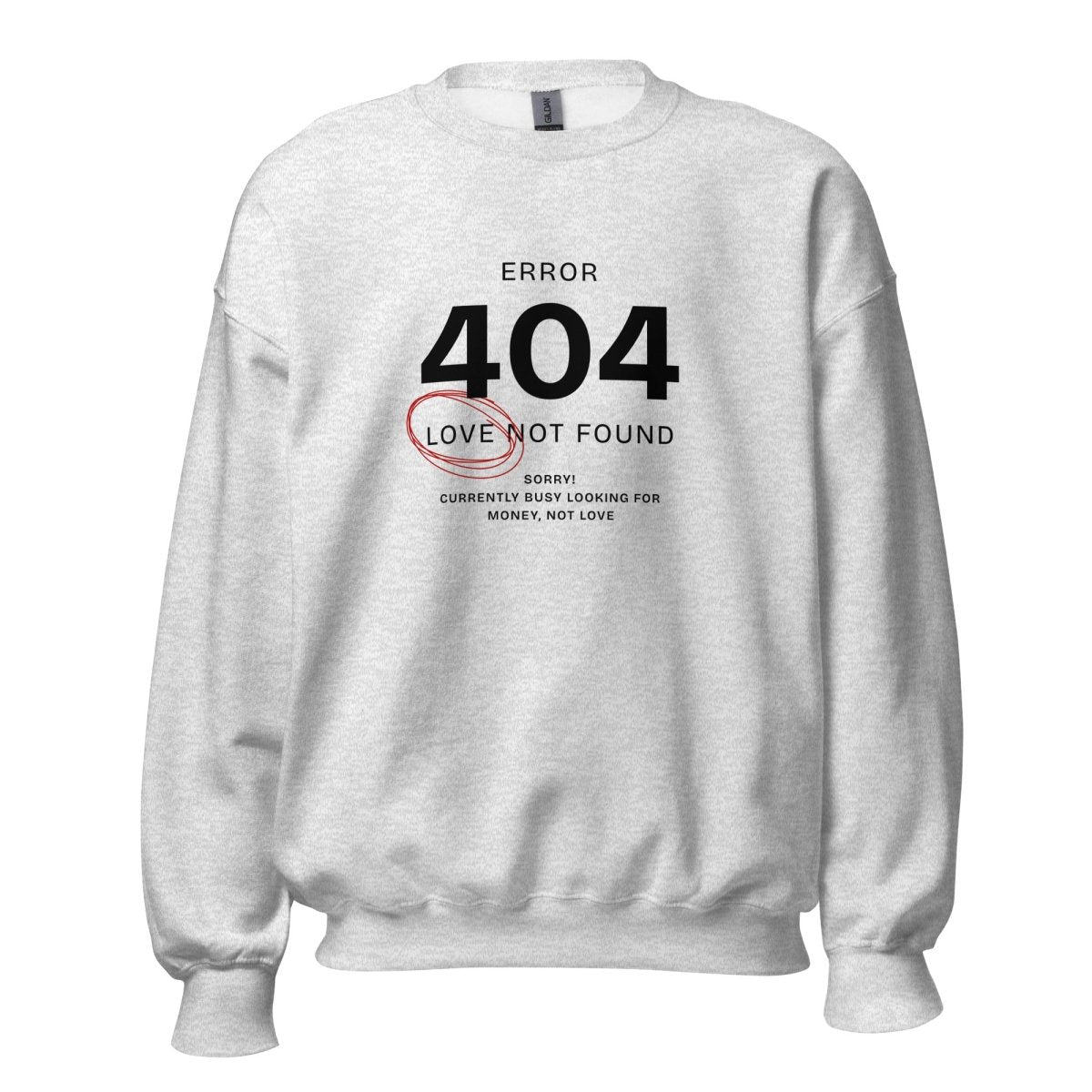 Unisex Sweatshirt „Error 404“ - Black Ursus | Urban Streetwear